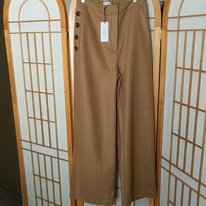Chriselle Lim Victoria Button Wide Leg Pants Small
